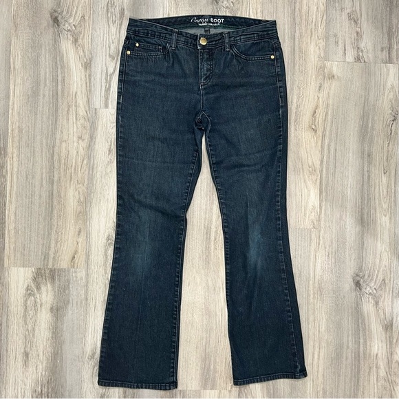 Tommy Hilfiger Curvy Boot Mid Rise Dark Wash Jeans Bootcut Stretch Denim Size 10 - Picture 1 of 12